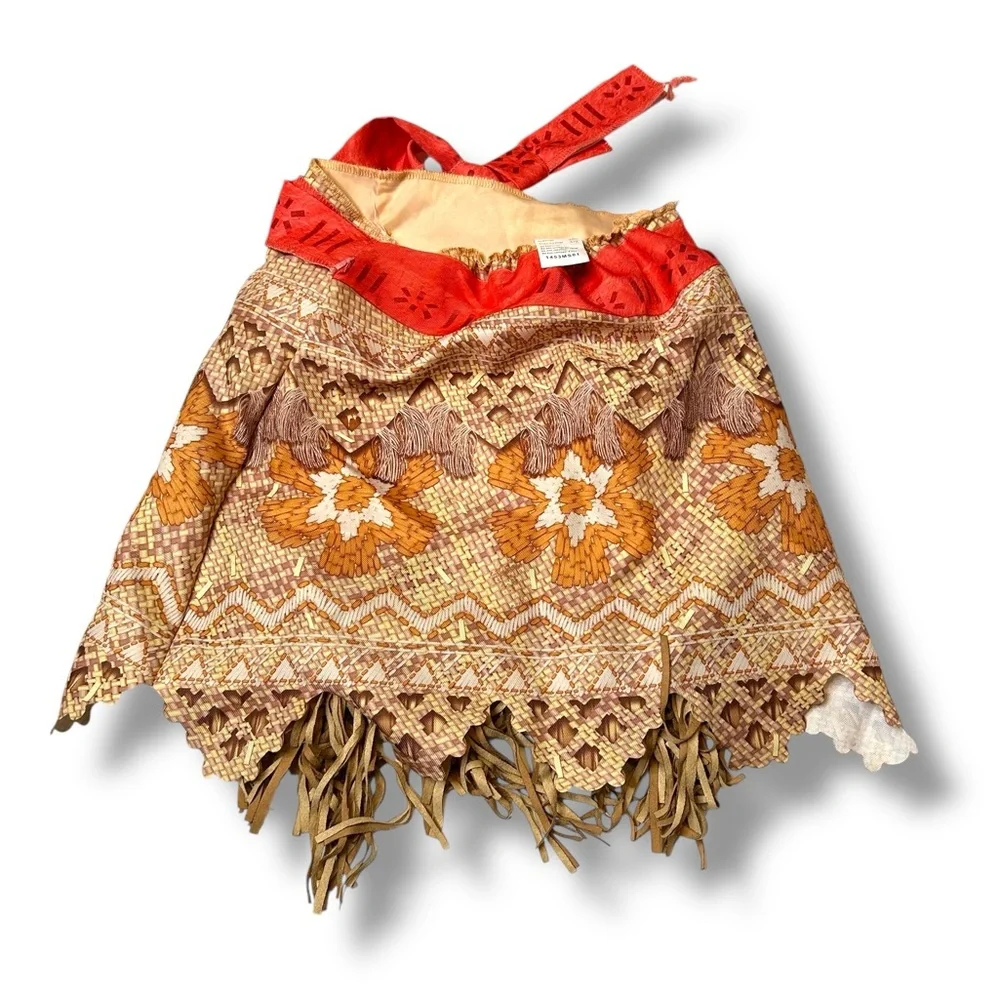 Disney Moana Skirt Kids 4-6 Halloween Costume Island Princess Dress-Up